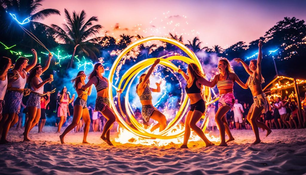 Beach parties and fire shows on Koh Samet