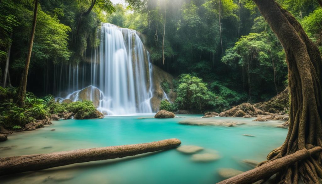 Erawan Falls in Erawan National Park